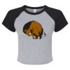 Women's Micro Rib Raglan Baby Tee Thumbnail