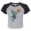 Women's Micro Rib Raglan Baby Tee Thumbnail