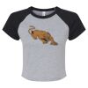 Women's Micro Rib Raglan Baby Tee Thumbnail