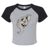 Women's Micro Rib Raglan Baby Tee Thumbnail