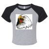Women's Micro Rib Raglan Baby Tee Thumbnail