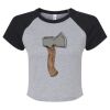Women's Micro Rib Raglan Baby Tee Thumbnail