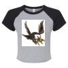 Women's Micro Rib Raglan Baby Tee Thumbnail