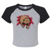 Women's Micro Rib Raglan Baby Tee Thumbnail
