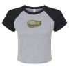 Women's Micro Rib Raglan Baby Tee Thumbnail