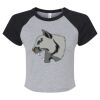 Women's Micro Rib Raglan Baby Tee Thumbnail