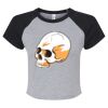 Women's Micro Rib Raglan Baby Tee Thumbnail