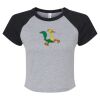 Women's Micro Rib Raglan Baby Tee Thumbnail