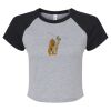 Women's Micro Rib Raglan Baby Tee Thumbnail