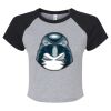 Women's Micro Rib Raglan Baby Tee Thumbnail