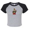 Women's Micro Rib Raglan Baby Tee Thumbnail