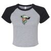 Women's Micro Rib Raglan Baby Tee Thumbnail