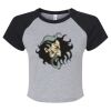 Women's Micro Rib Raglan Baby Tee Thumbnail
