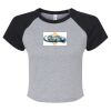 Women's Micro Rib Raglan Baby Tee Thumbnail