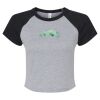 Women's Micro Rib Raglan Baby Tee Thumbnail