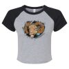 Women's Micro Rib Raglan Baby Tee Thumbnail