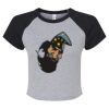 Women's Micro Rib Raglan Baby Tee Thumbnail