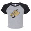 Women's Micro Rib Raglan Baby Tee Thumbnail