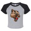 Women's Micro Rib Raglan Baby Tee Thumbnail