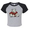 Women's Micro Rib Raglan Baby Tee Thumbnail