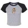 Women's Micro Rib Raglan Baby Tee Thumbnail