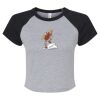 Women's Micro Rib Raglan Baby Tee Thumbnail
