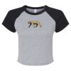Women's Micro Rib Raglan Baby Tee Thumbnail