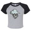 Women's Micro Rib Raglan Baby Tee Thumbnail