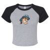 Women's Micro Rib Raglan Baby Tee Thumbnail