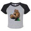 Women's Micro Rib Raglan Baby Tee Thumbnail