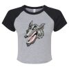 Women's Micro Rib Raglan Baby Tee Thumbnail