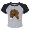 Women's Micro Rib Raglan Baby Tee Thumbnail