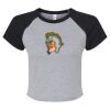 Women's Micro Rib Raglan Baby Tee Thumbnail