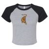 Women's Micro Rib Raglan Baby Tee Thumbnail