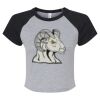 Women's Micro Rib Raglan Baby Tee Thumbnail