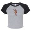 Women's Micro Rib Raglan Baby Tee Thumbnail