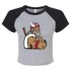 Women's Micro Rib Raglan Baby Tee Thumbnail