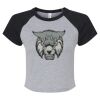 Women's Micro Rib Raglan Baby Tee Thumbnail