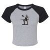 Women's Micro Rib Raglan Baby Tee Thumbnail