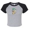 Women's Micro Rib Raglan Baby Tee Thumbnail