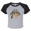 Women's Micro Rib Raglan Baby Tee Thumbnail