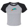 Women's Micro Rib Raglan Baby Tee Thumbnail