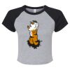Women's Micro Rib Raglan Baby Tee Thumbnail