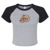 Women's Micro Rib Raglan Baby Tee Thumbnail