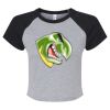 Women's Micro Rib Raglan Baby Tee Thumbnail