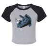 Women's Micro Rib Raglan Baby Tee Thumbnail