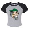 Women's Micro Rib Raglan Baby Tee Thumbnail