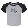 Women's Micro Rib Raglan Baby Tee Thumbnail