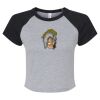 Women's Micro Rib Raglan Baby Tee Thumbnail