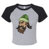 Women's Micro Rib Raglan Baby Tee Thumbnail